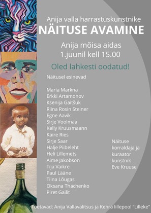 Anija valla harrastuskuntsnike näitus Anija mõisa aidas